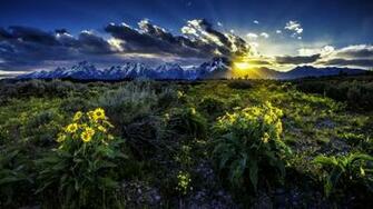 Wallpaper Rocky Mountains Grand Teton National Park Wyoming