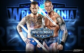 Randy Orton Vs Cm Punk Wrestlemania Wallpaper
