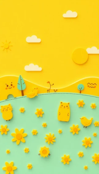 Cute Yellow Wallpaper