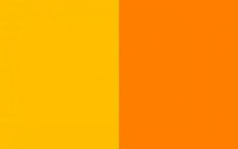 Resolution Amber And Orange Solid Two Color Background