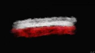 Abstract Flag Poland Minimalism Wallpaper Mocah