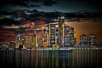 Detroit Skyline Wallpaper Gallery Image