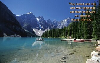Scenic Wallpaper With Bible Verses