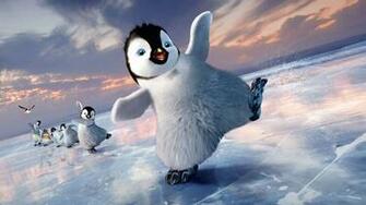 Descargar Happy Feet Patinando HD Naranja Infantil Gris Cine Y Tv Azul