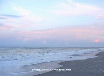 Cocoa Beach Florida Sunset Evening Clouds Over Atlantic Ocean