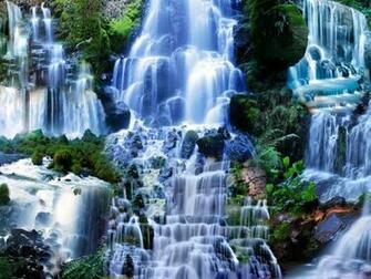 Wallpaper Waterfalls Scenery