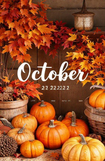 October Calendar Wallpaper