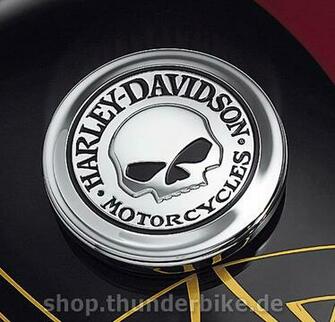 Fuel Cap Medallion Willie G Skull Collection At Thunderbike