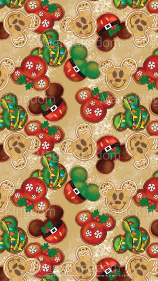 Disney Christmas Digital Paper Magic Kingdom