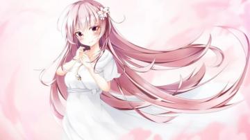 Pink Hair Anime Girl Wallpaper