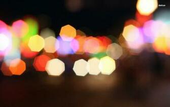 Wallpaper Blurry Hexagon Lights