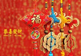 Chinese New Year Wallpaper With Accessories Picture