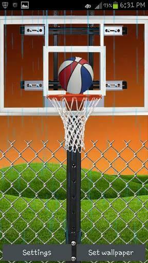 Live Wallpaper E Escolher O Basquetebol Para Defini Lo