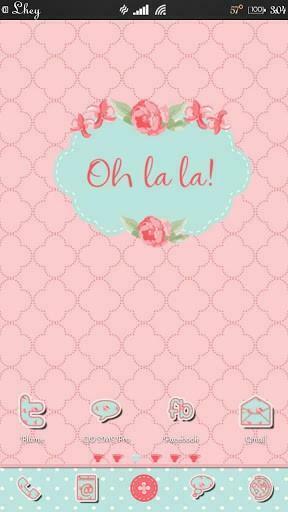 Bigger Shabby Chic Go Launcher For Android Screenshot