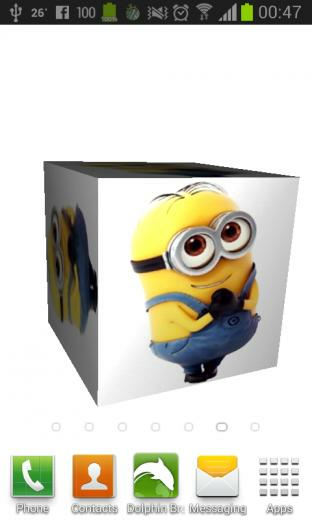 Minion Cute 3d Live Wallpaper Screenshot