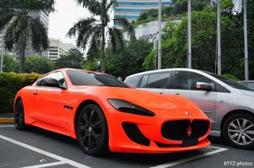 Wallpaper Neon Orange Sports Car Coupe Performance