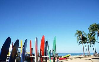 Surf Board On The Beach Wallpaper Wide Collections