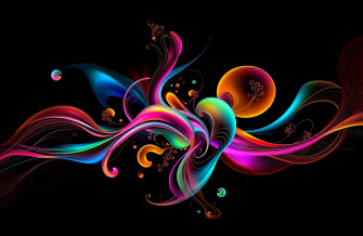 Beautiful Black Background Wallpaper