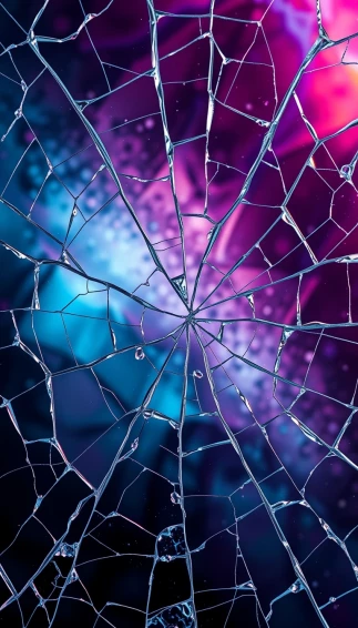 Cracked Phone Screen Wallpaper