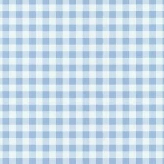 Sky Blue White Gingham Check Wallpaper By P S International