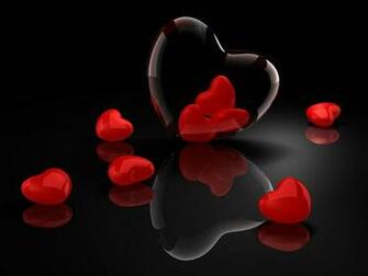 Red Heart Black Background Image Outstanding Wallpaper HD
