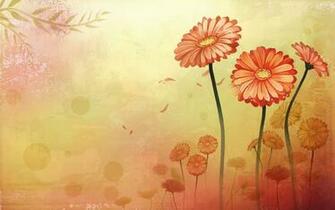 Beautifully Illustrated Vector Flower Background