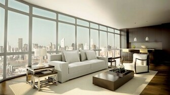 Wallpaper Penthouse Sofa Window Style Interior