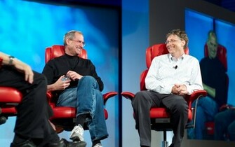 Steve Jobs And Bill Gates Wallpaper HD