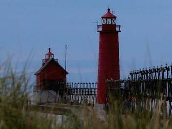 Grand Haven Michigan Lighthouse And Pier National Geographic Photo