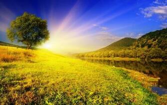 Summer Sunset Background HD Wallpaper