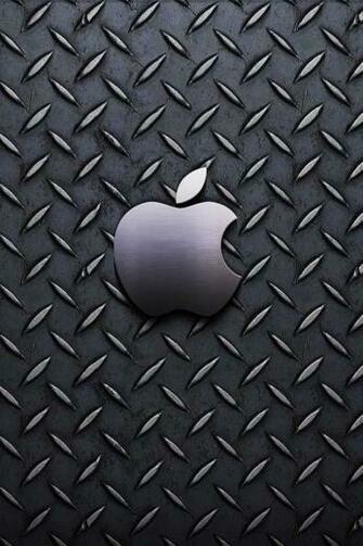 Apple Diamond Plate Logo Wallpaper iPhone iPad Mini