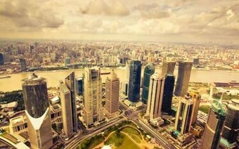 Awesome City Skyline Desktop Wallpaper Ginva