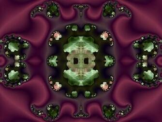 Fractal Wallpaper Green And Purple