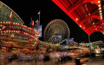 Navy Pier Widescreen Wallpaper Wide Net