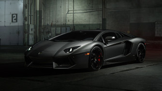 Black Car Vehicle Sports Supercar Lamborghini