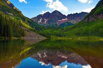 Maroon Bells Colorado Usa Wallpaper HD Desktop