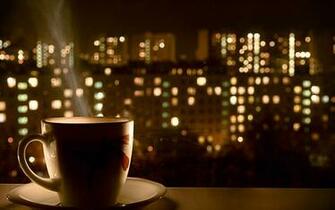 Night Time Coffee Wallpaper