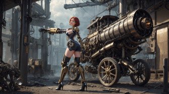 Dieselpunk Ai Girl By Unfusion