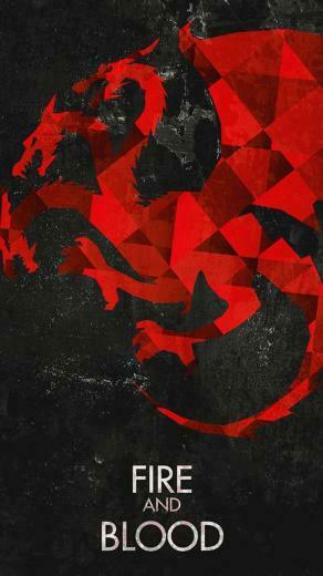 Fire And Blood Game Of Thrones House Targaryen Dragons Smartphone