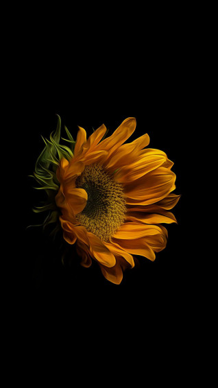 Dark Sunflower Wallpaper