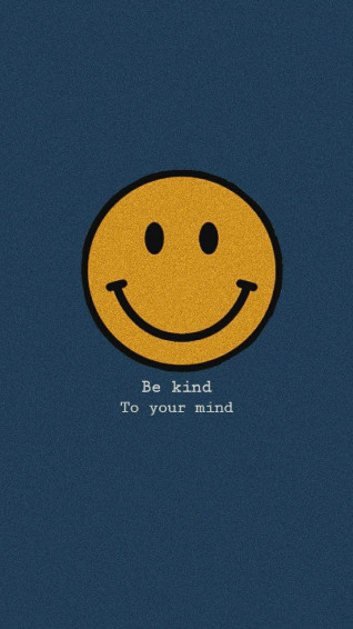 Smiley Face Wallpaper Be Kind To Your Mind Retro