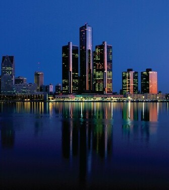 Detroit Skyline Wallpaper