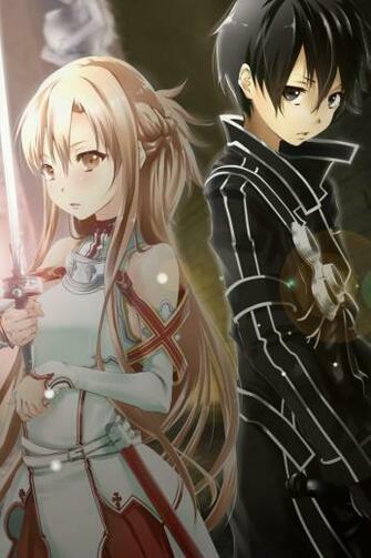 Sword Art Online Kirito Asuna iPhone Wallpaper