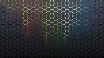 Glowing Hexagon Pattern Wallpaper