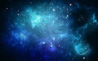 Beautiful Space Star Cluster Galaxy Blue Violet Gas Pattern Wallpaper