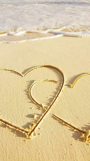 Love Sea Sand iPhone Wallpaper iPhonewallpaper
