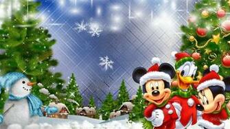 Mickey Mouse Christmas Background