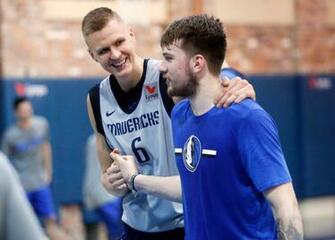 Dallas Mavericks With Kristaps Porzingis And Luka Doncic Mavs