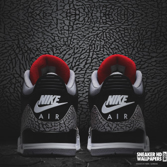Air Jordan Retro Black Cement Wallpaper