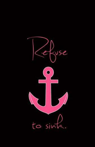 Pink Anchor Wallpaper Magenta Art